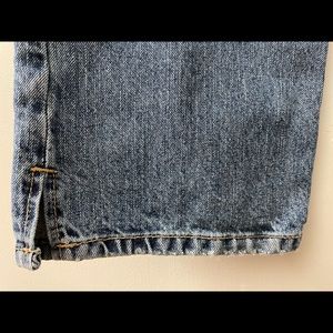 Vintage Rocky Mountain Curvy Girl blue jeans with slit at bottom of legs